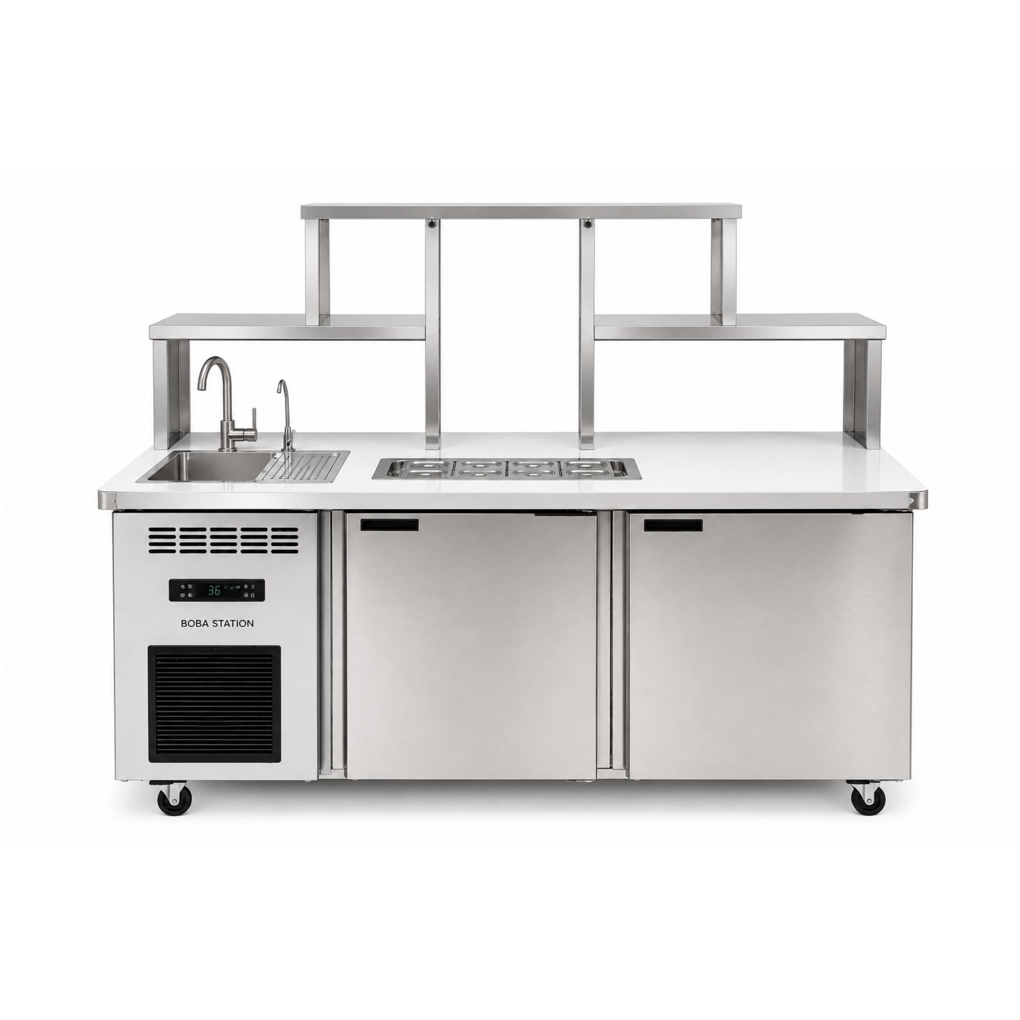 Commercial Boba Bubble Tea Work Station - Restaurant Kitchen Equipment