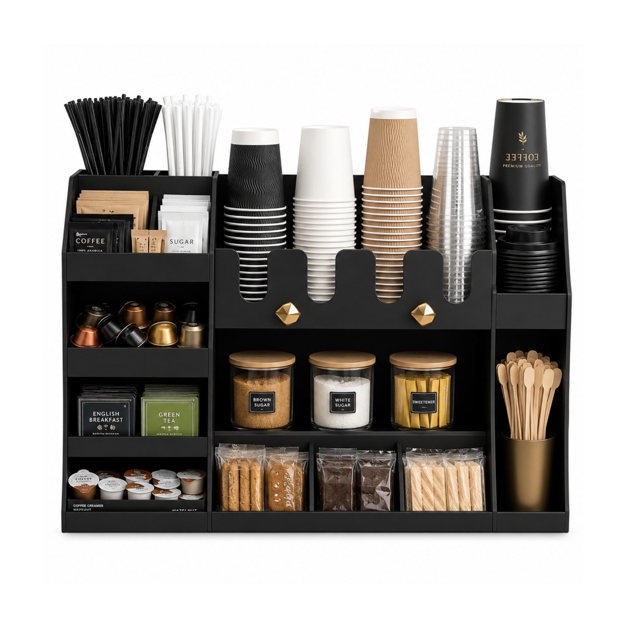 Commercial Multi-Functional Cup Holder Organizer Rack - Restaurant Kitchen Supermarket Equipment