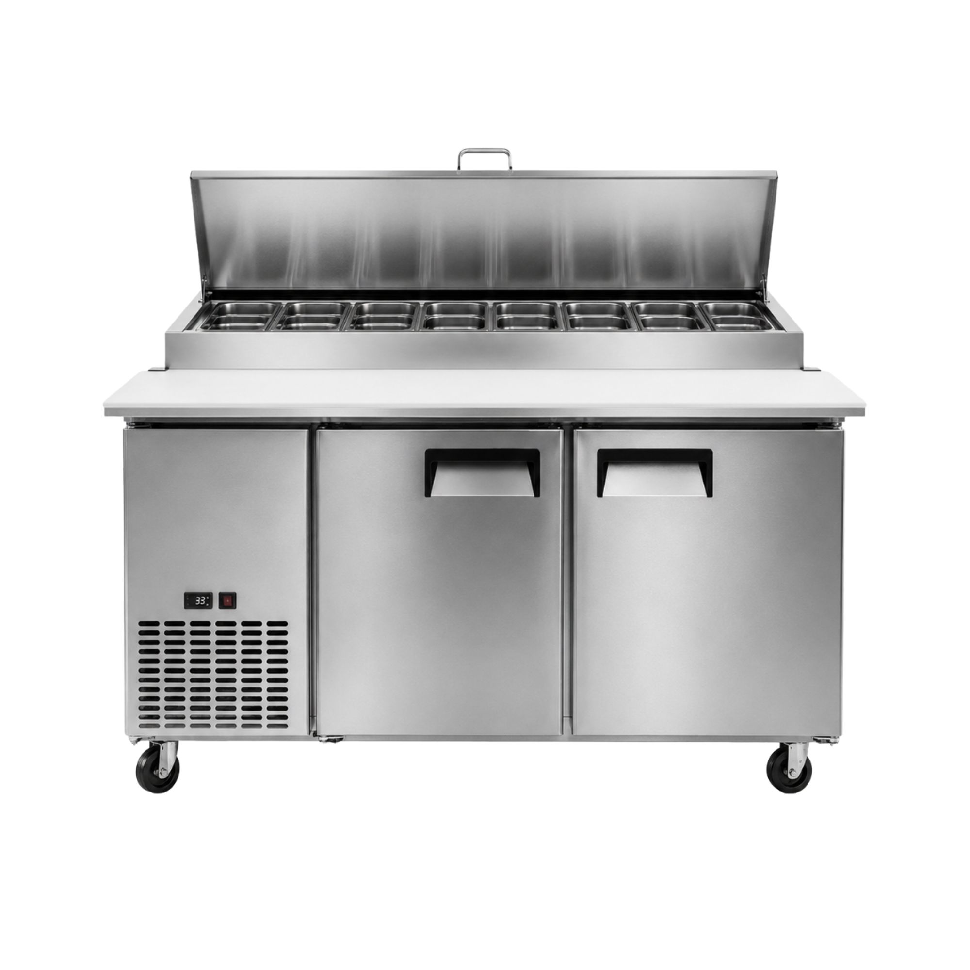 Commercial Pizza Prep Table Refrigerator for Restaurant Kitchen
