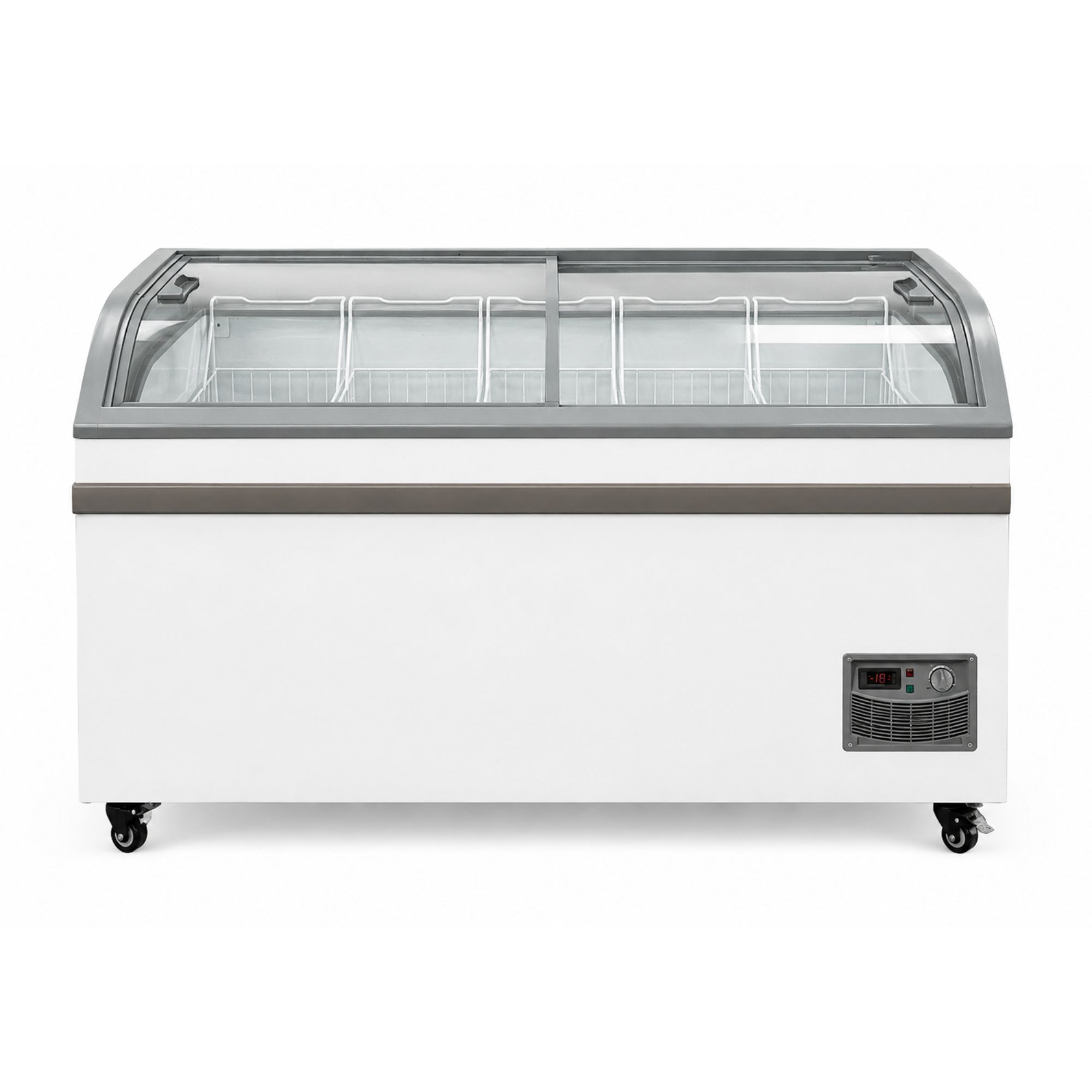 Commercial Supermarket Glass Top Chest Freezer - Restaurant Kitchen Supermarket Equipment Commercial Supermarket Glass Top Chest Freezer - Restaurant Kitchen Supermarket Equipment