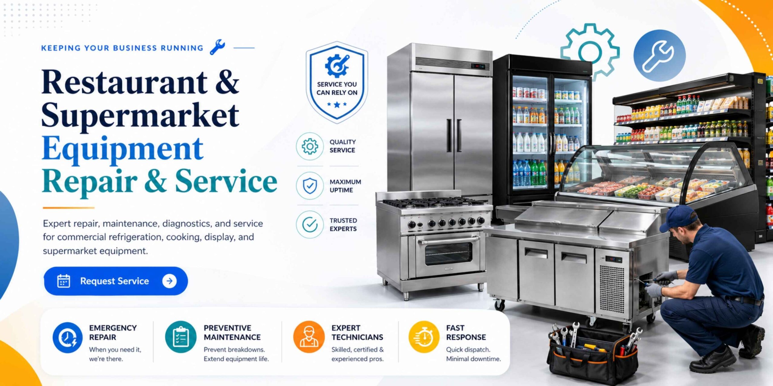 Repair & Service for Restaurant Supermarket Foodservice Equipment